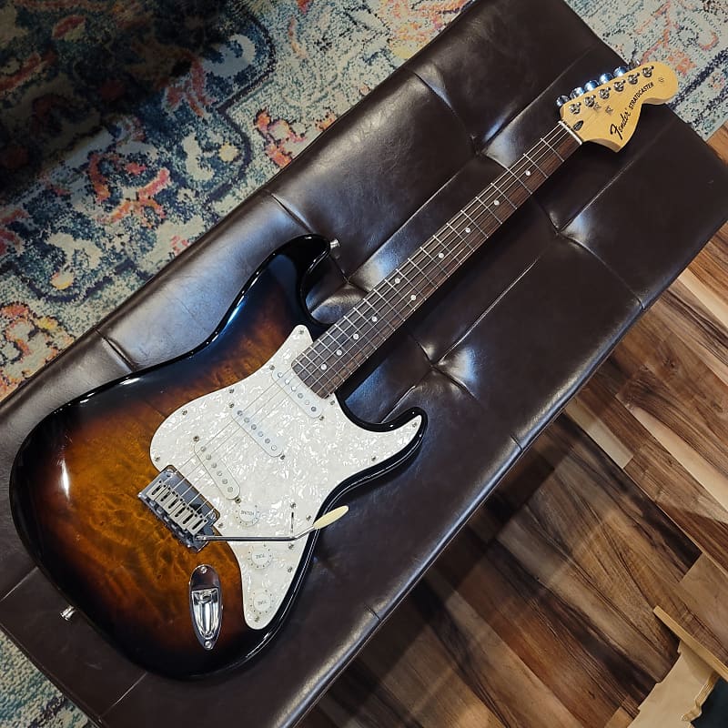 Squier Quilt Top Deluxe Strat Stratocaster Reverb Australia