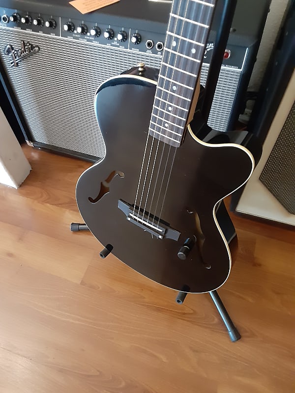 Yamaha AEX 500N Hollow Body Nylon String Electric black | Reverb