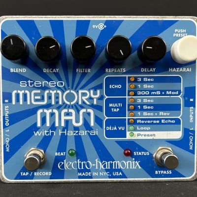 Electro-Harmonix Memory Man Stereo with Hazarai | Reverb