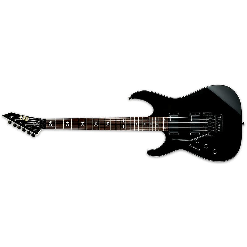 ESP LTD KH-202 LH Black + FREE GIG BAG - BLK Kirk Hammett NEW Left-Handed Electric Guitar  KH202LH K202 image 1