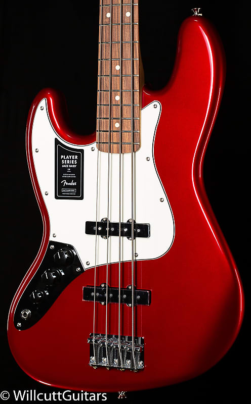 Fender Player Jazz Bass Pau Ferro Fingerboard Candy Apple Red Lefty (085) image 1