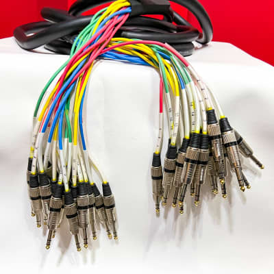 Seismic Audio 2 TRS 1/4" Snake Cables Patch Bay - 12, 8, Channels (LOT Deal) image 2