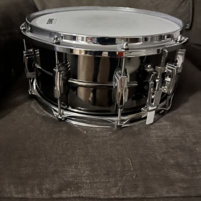Ludwig Black Beauty 6.5”x14” snare drum with COLISEUM twin channel  DIE CAST top Hoop image 4
