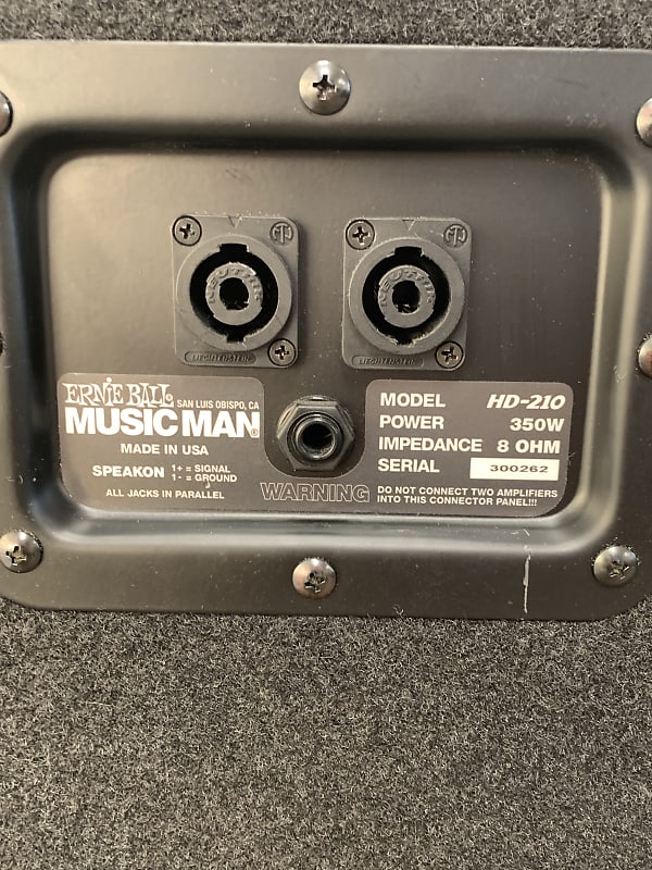 Music Man HD500 Amp, with 4x10 (HD-410) cab, and 2x10 (HD-210) cab. 2001