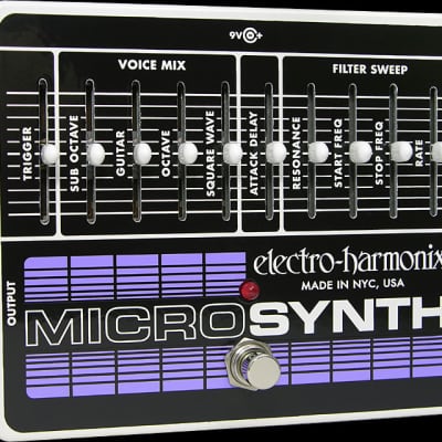 Electro-Harmonix Micro Synth Analog Guitar Synthesizer Pedal