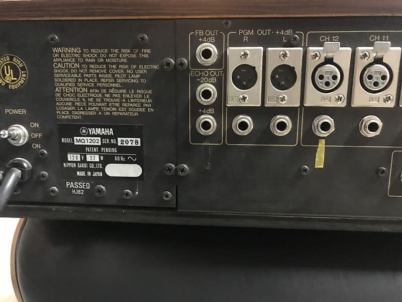 【希少】 YAMAHA MQ-1202 ミキサー ヴィンテージ Yamaha MQ1202 Vintage Mixer. With Tamura mic input