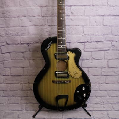 Vintage 1960's Meazzi Hollywood "Old Jazz" HollowBody Electric RARE image 1