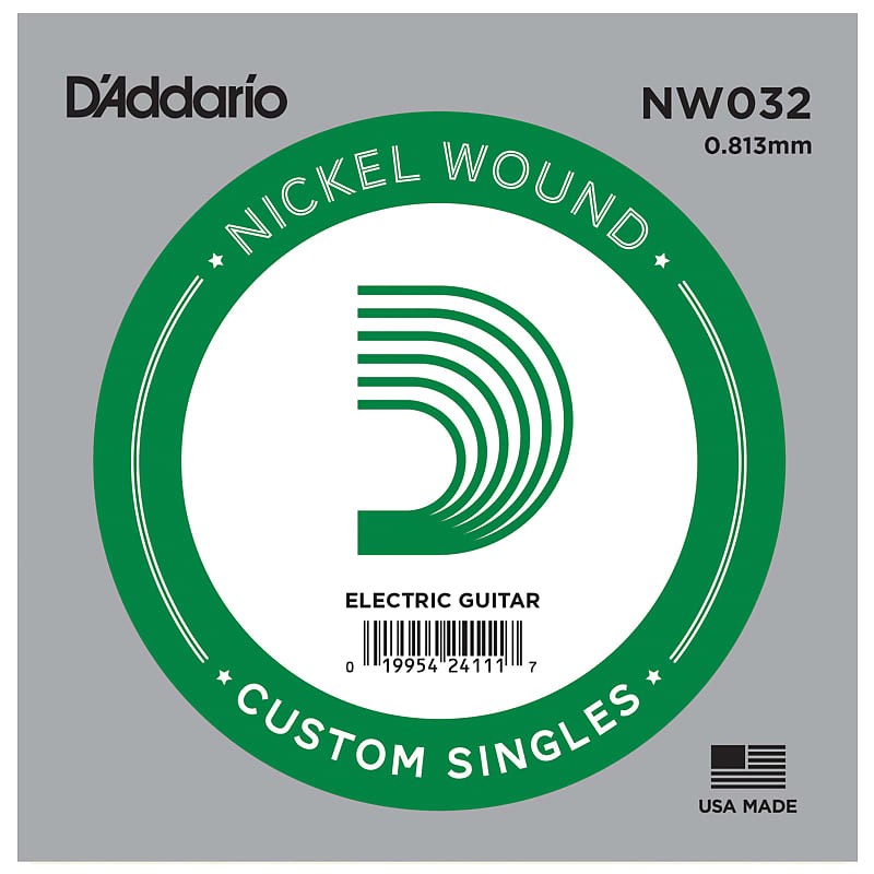D'Addario NW032 Nickel Wound Single Guitar String .032 image 1