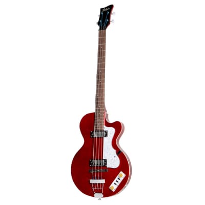 Hofner Club Pro Edition Bass Guitar - Metallic Red image 2
