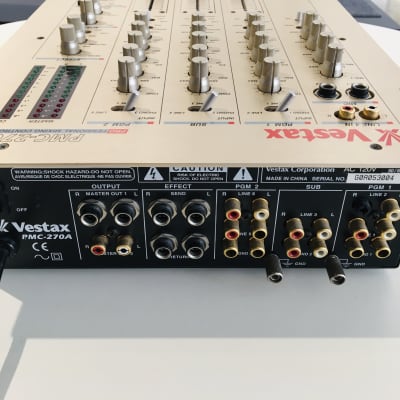 Vestax PMC 270A 3-Channel Professional DJ Mixer 2002 Gold