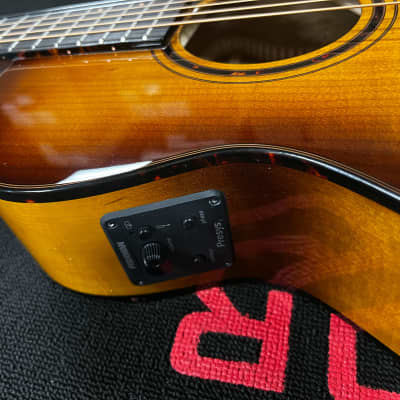 Breedlove ECO Pursuit Exotic S Concertina CE Acoustic-Electric Guitar - Tiger's Eye Myrtlewood image 2