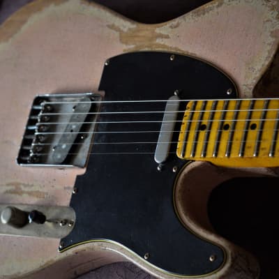 Fender American Telecaster Heavy Relic Nitro Shell Pink  w/ Maple Neck image 2