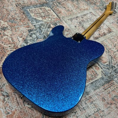 Fender J Mascis Signature Telecaster Bottle Rocket Blue Flake W/ Gigbag image 9