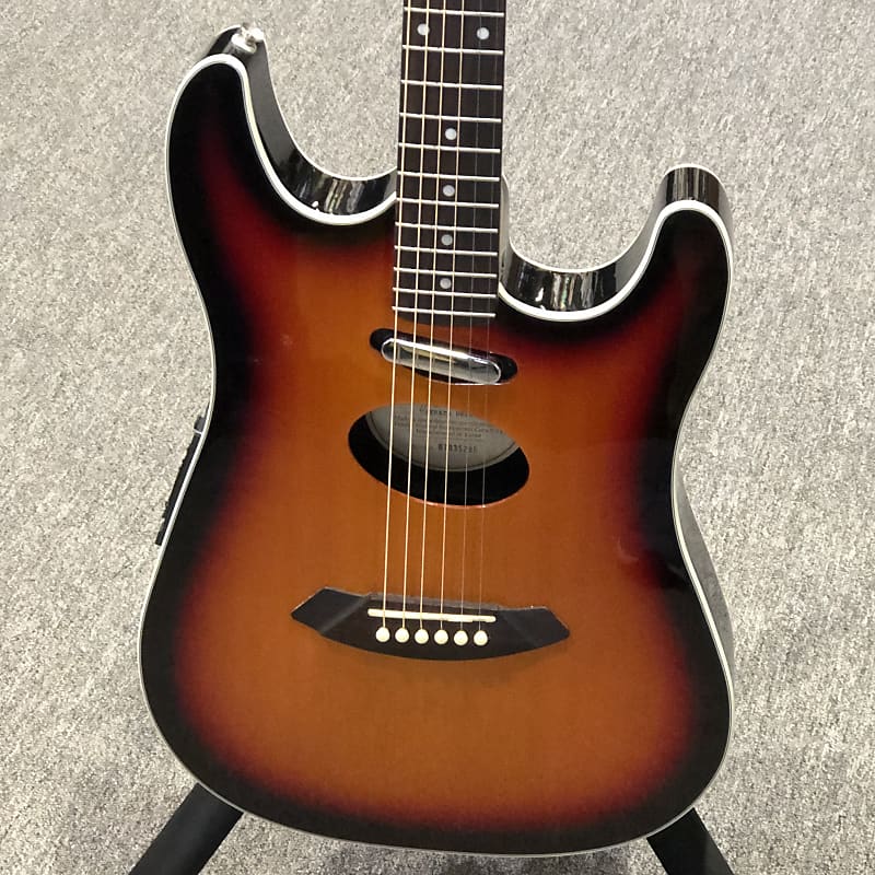 2007 Fender Strata Deluxe SB Acoustasonic Stratocaster in Sunburst Korea Reverb