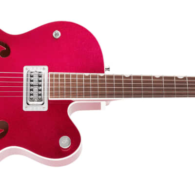 GRETSCH - G6120T-HR Brian Setzer Signature Hot Rod Hollow Body with Bigsby  Rosewood Fingerboard  Magenta Sparkle - 2401206856 image 3