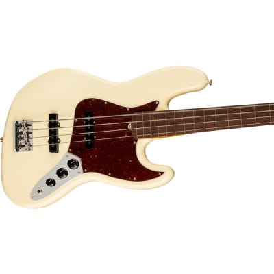 Fender American Professional II Jazz Bass, Fretless, Rosewood Fingerboard, Olympic White image 3