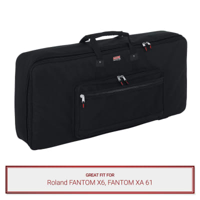 Gator Cases Keyboard Gig Bag fits Roland FANTOM X6, FANTOM XA 61