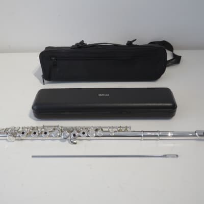 Yamaha YFL-371II Open Hole Flute with Solid Silver Head Joint - Serviced image 1