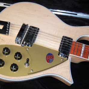 MINT! Rickenbacker 660 Electric Guitar OHSC 100% Unplayed Hardshell Case Maple Glo image 8