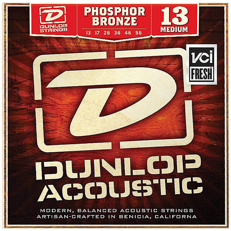 Dunlop DAP1356 AG-PHB Medium-6/SET Acoustic Strings image 1