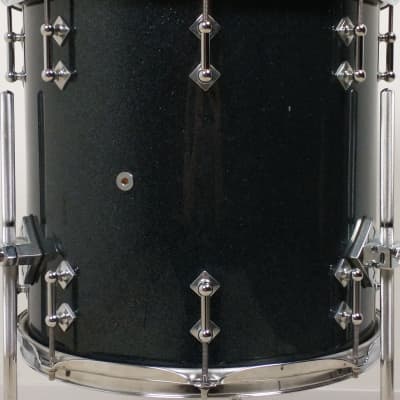 Craviotto Solid Maple 7.5x10, 13x13, 14x14, 12x18" BD 2009 Drum Set, Gun Metal Blue Lacquer Kit #139 image 13
