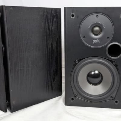 Polk Audio T15 Bookshelf Speaker Pair 5.25" 100 Watt Wall Mountable Black image 8