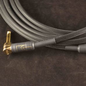10 Foot Instrument Cable with Mogami 2524, G&H plugs, Techflex sleeving and Riptie wrap. image 2