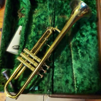 York Grand Rapids Trumpet, USA, Lacquered Brass with case/MP.  Old classic style. image 2