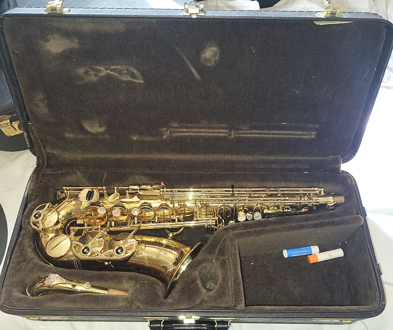 1997 Yanagisawa 900 u Gold Alto saxophone with Case Made in Reverb