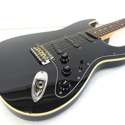 Fender Japan Aerodyne Stratocaster AST Black Matching Head