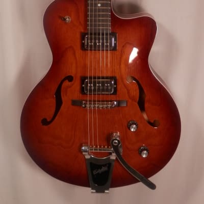 Godin  050970 5th Ave Uptown T-Armond Gloss Top Havana Burst with Bigsby image 2