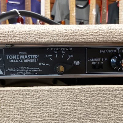 Fender Tone Master Deluxe Reverb 2-Channel 22-Watt 1x12" Digital Guitar Combo 2020 - 2021 Blonde image 10