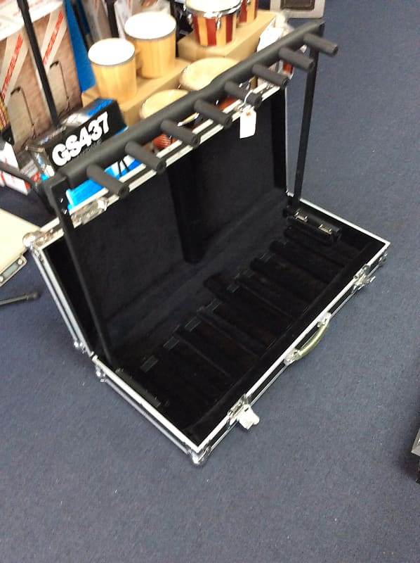 ROCKSTAND 5 SLOT MULTIPLE GUITAR STAND COMPACT HARDSHELL CASE Reverb