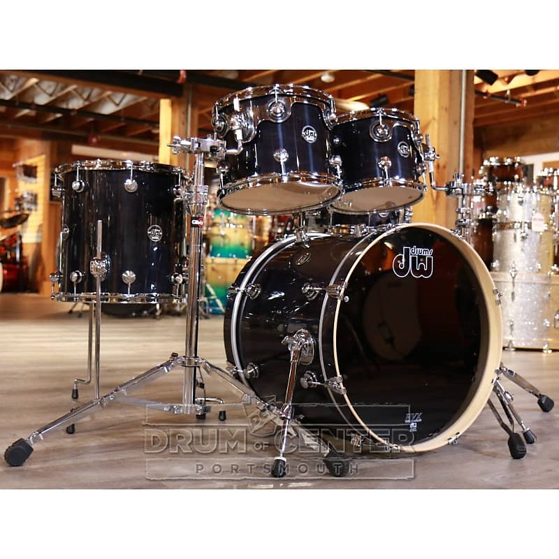 Dw Performance 5pc Drum Set 20 10 12 14 14 Ebony Stain 