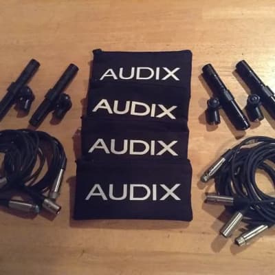 Audix 4 Piece Professional Grade Condenser Mic's Bundle Lot with Mic Cables & Bags image 3