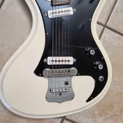 Rare Vintage Guyatone LG-150T 1960's - Aged White | Reverb