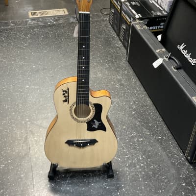 Dakesi Acoustic guitar 38 in cutaway  Natural image 1