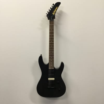 Kramer Striker Figured HSS Stoptail Transparent Black image 3