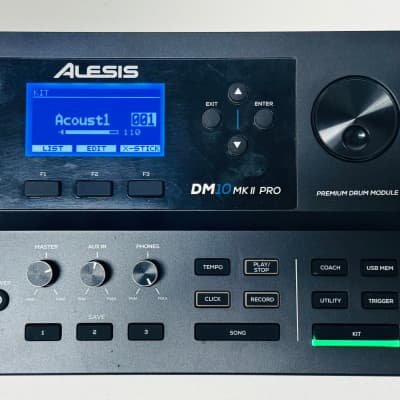 Alesis DM10 MKII Pro Drum Module *READ* Brain with Cables and Mount Plate