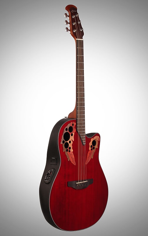 Ovation CE44-RR Celebrity Collection Elite Mid-Depth Mahogany Neck 6-String  Acoustic-Electric Guitar