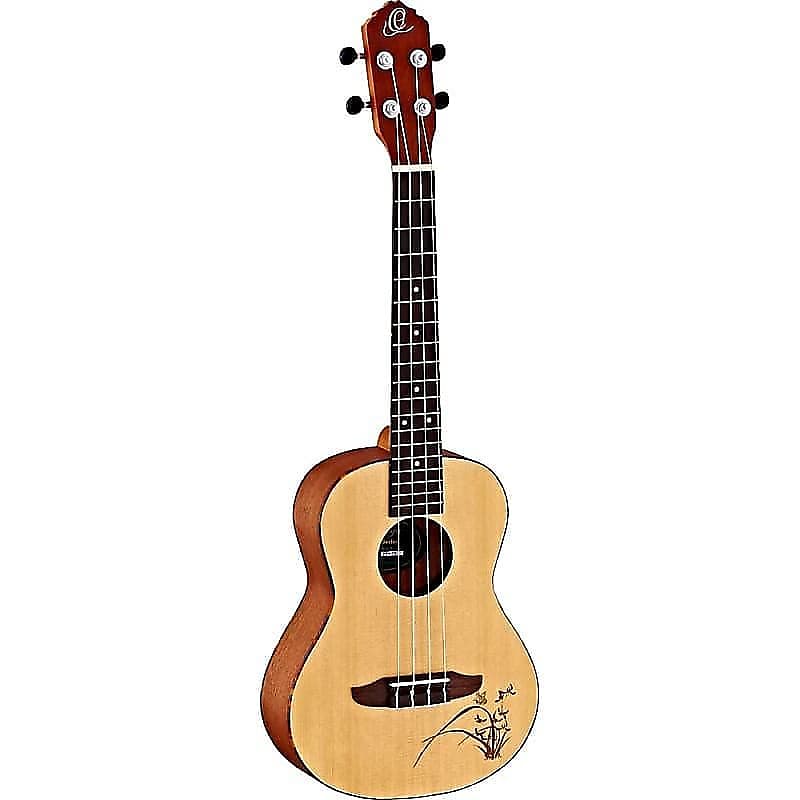 Ortega Guitars RU5-TE Bonfire Series Spruce Top Tenor Ukulele image 1