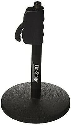 On-Stage DS7200QRB Quick-Release Adjustable Desktop Microphone Stand image 1