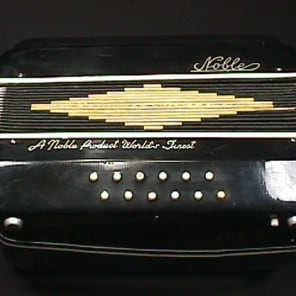 Vintage Italian Made Noble 12 Bass Accordion in  Original Case  & Ready to Play as-is image 4