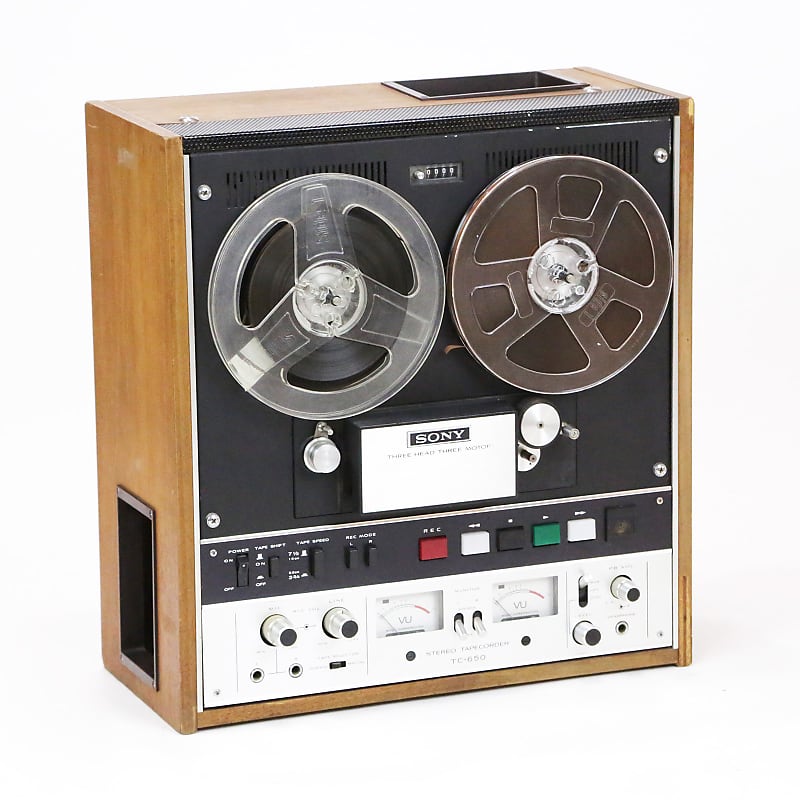 1970s Sony TC-650 Teak 4-Track 3-Motor 3-Head 2-Channel Stereo Mono Tape  Recording Machine Vintage 1/4” Analog Reel-to-Reel R2R Recorder from Indigo  Ranch Studios