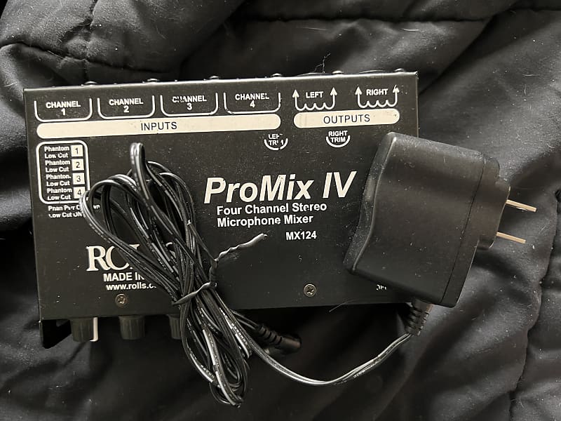 Rolls ProMix IV MX124 Black Reverb