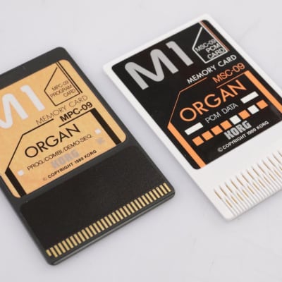 Korg MSC-9S / MSC-09 Organ PCM Data Cards for Korg M1 #44172