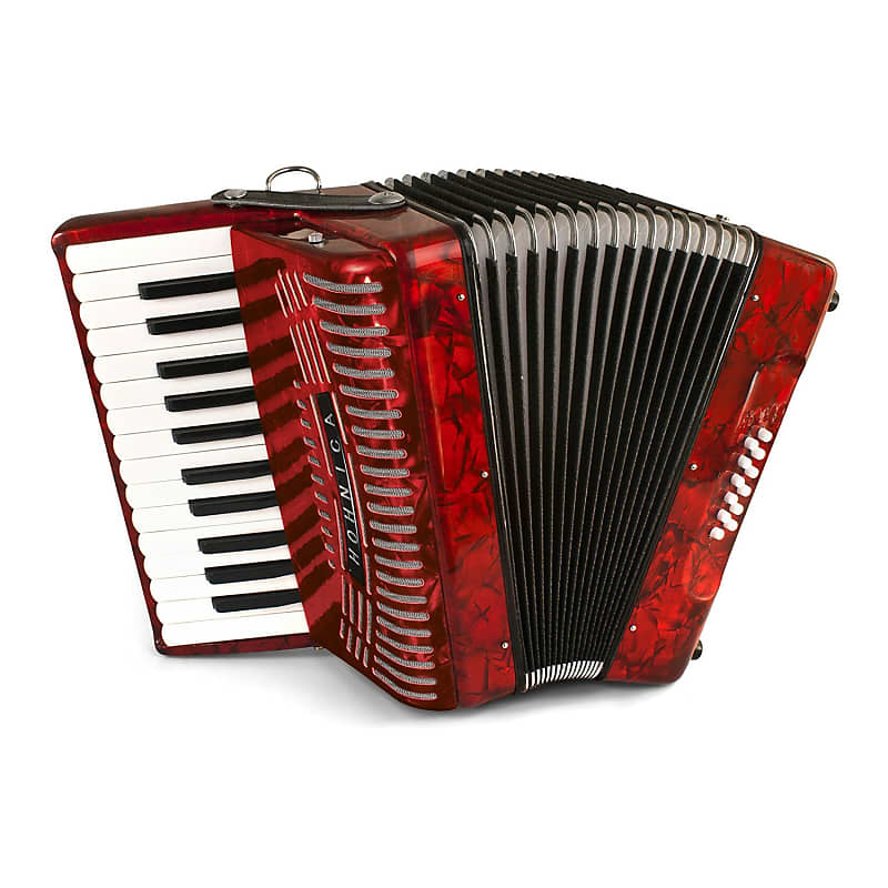 Hohner Accordions 1303-RED 12 Bass Entry Level Piano Accordion (Red) image 1