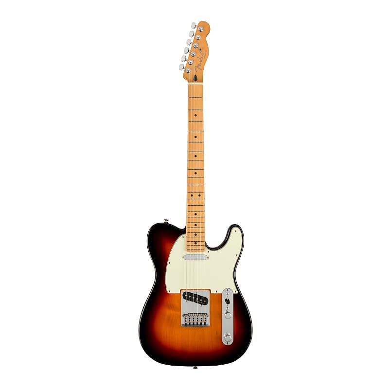 Telecaster　Fender　Sunburst)　Guitar　Plus　3-Color　Player　6-String　(Right-Hand,　Electric　Reverb