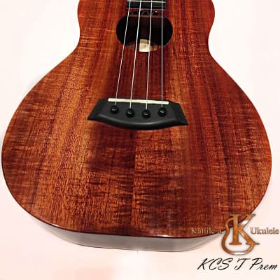 Kanile a KCS T Prem TRU-R Tenor ukulele with Premium Hawaii Koa wood #20426 Natural / High Gloss image 13