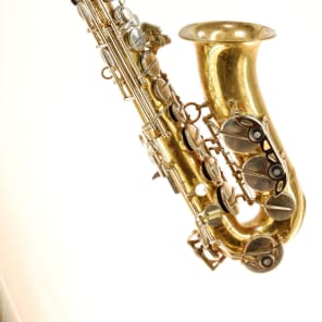 【10435】 Schenkelaars saxophone ジャンク Schenkelaars Dutch Saxophone Eindhoven Holland Gold Plated